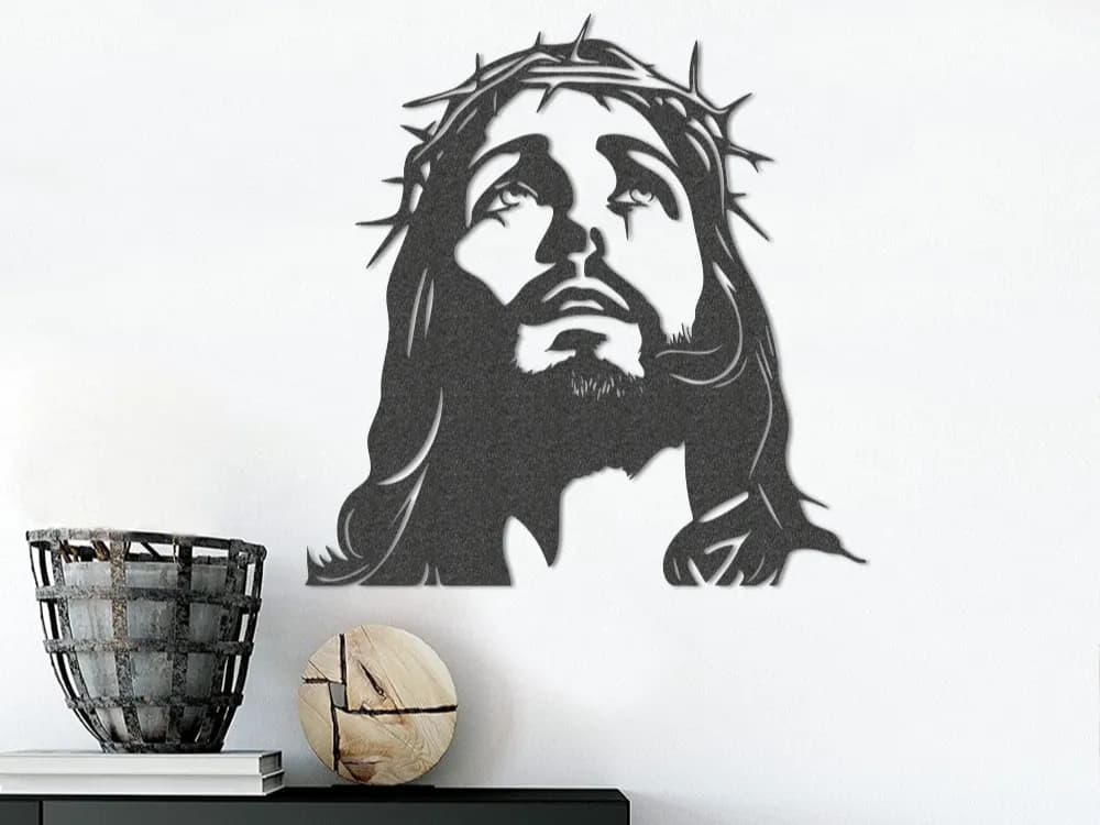 Quadro Artesanal Cristo Coroado
