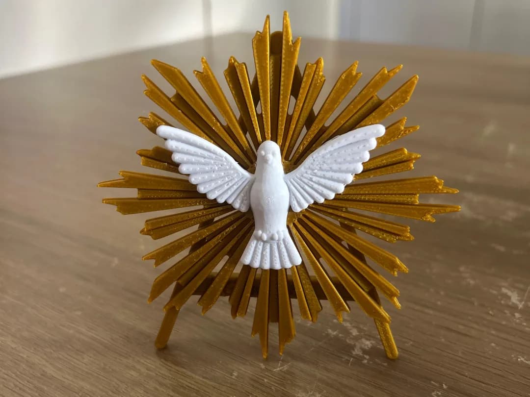 Quadro Artesanal Divino Espírito Santo